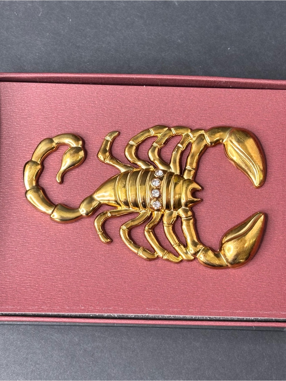 Anthropologie Halloween Gold Scorpion Scorpio Pumpkin Pin Charms Decor NWT - Picture 4 of 7